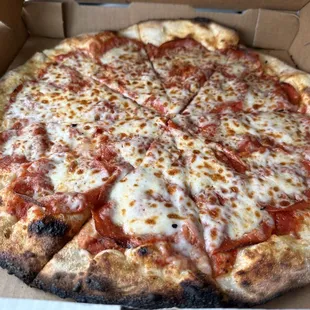 Pepperoni and cheese pizza