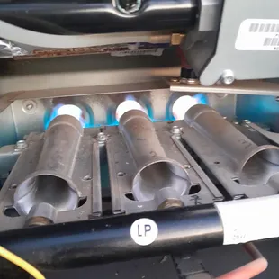 Barbed removed by 2nd contractor and capped.  Stopped gas leak.