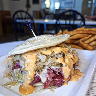 Pierogi sandwich (Reuben)