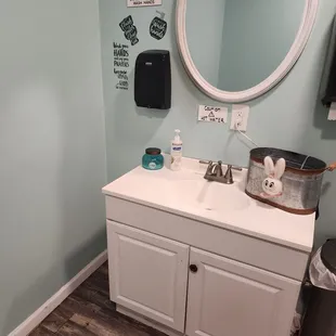 Very clean restroom one for everyone