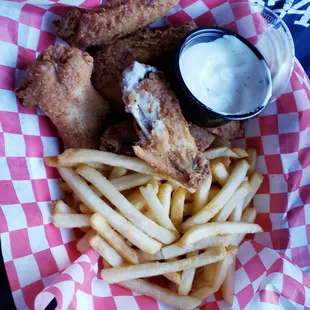 I had the original wings combo with fries &amp; ranch on side