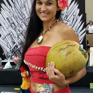 Daria infront of our table