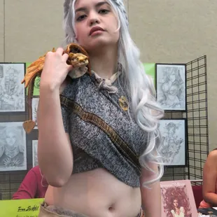 Daenerys and her dragon