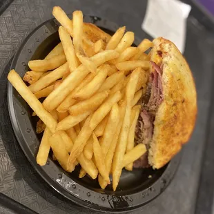 Annual Pass-holder brisket grilled cheese and fries