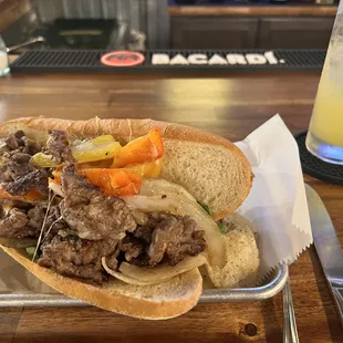 Cheesesteak/beef sandwich