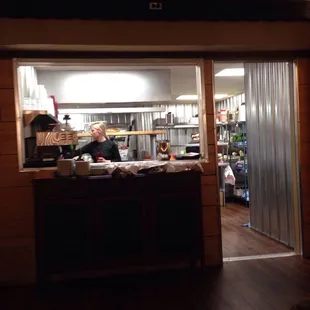 Kitchen area at Commanders Grill