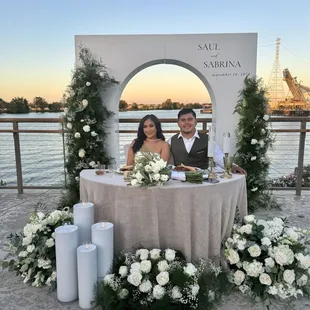 Back patio where reception was held