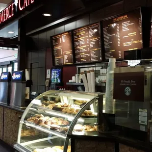the interior of a coffee shop