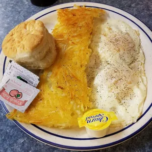 #9 breakfast this is the second part of the chicken fried steak breakfast. Delicious and stuffed.