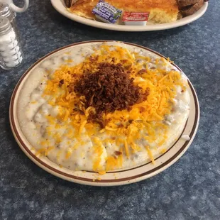1/2 Order of Janet&apos;s Mess. With grits! HELP