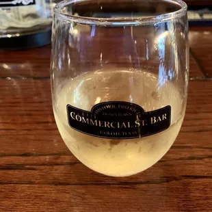 A glass of Pinot Grigio