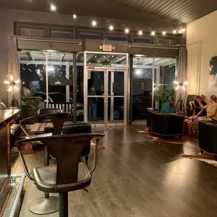 Entry, bar and lounge areas