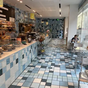 the blue tile is so unique!