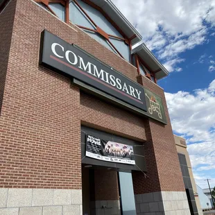 the entrance to the building