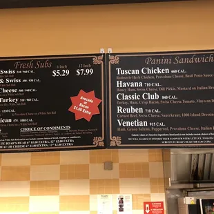 Deli Menu