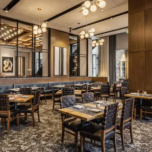 the interior of the restaurant