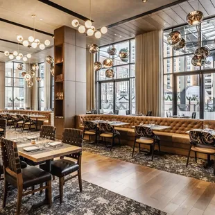 the interior of the restaurant