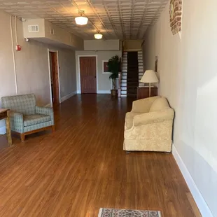 Boarding house lobby