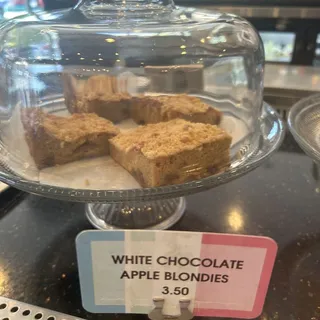 White Chocolate Apple Blondies
