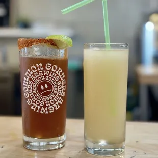 Michelada and Gonna Drink A Lot of Peaches Slush