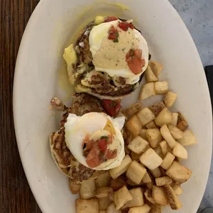 Crab cake Benedict