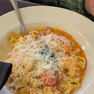 Shrimp and lobster Alfredo