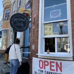 Window where they deliver food/drinks.