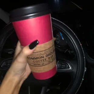 Large dirty chai tea latte.