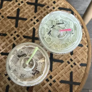 Iced honey kiss &amp; matcha