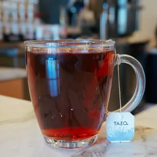 Proudly serving Tazo tea!
