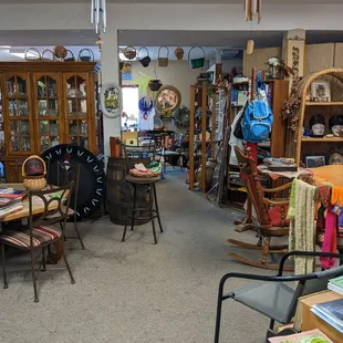 a room full of antiques