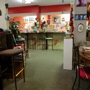 view of the order counter