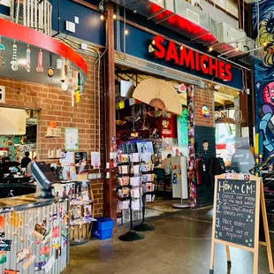the inside of a store