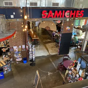 Entrance to the bar