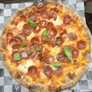 pepperoni and basil
