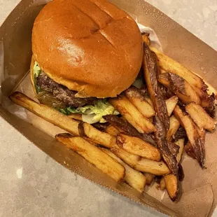 Duck Fat Fries Common Pub Burger Double