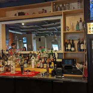 Not a lot of liquor to choose from. But it's a dive bar not a cocktail bar!