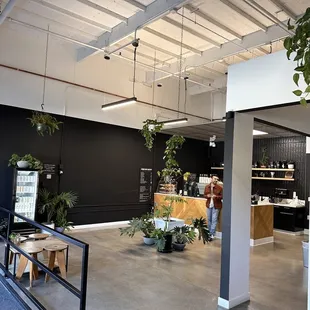 the interior of a coffee shop