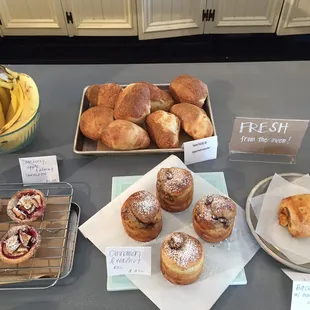 Fresh baked goods out the oven for the day