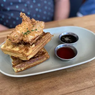 Chicken and waffles