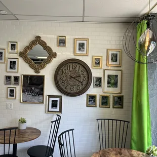 a dining room with tables and chairs