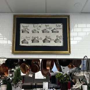 Behind counter