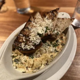 Artichoke dip ($12)