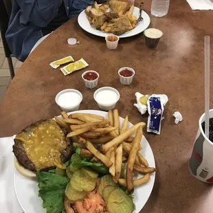 a plate of food on a table