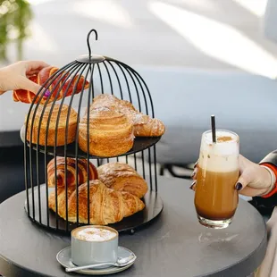 Pastries and coffee