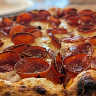 That charred pepperoni