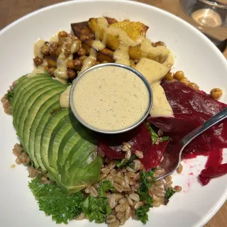 Lemon Tahini Farro Bowl