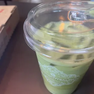 Waited 20 minutes for matcha latte and this is what I got that&apos;s 1/3 empty. Will not return.
