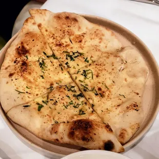 Garlic Naan at Commonwealth Indian