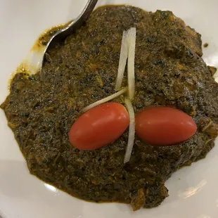 Palak with chicken